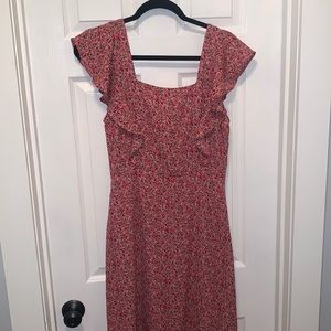 Pink floral sundress